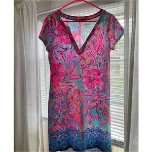 Medium Pink & Blue Lily Pulitzer Sophiletta Dress